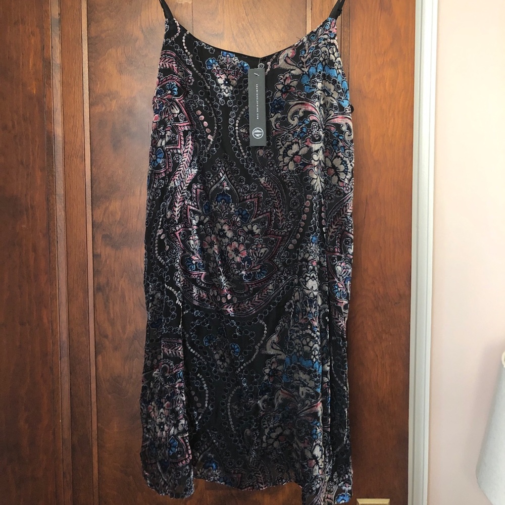 “AS U WISH” Suede Spaghetti Strap Dress